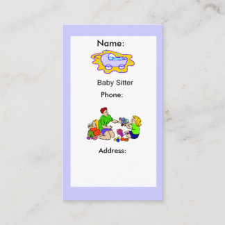 Business Card - Babysitter