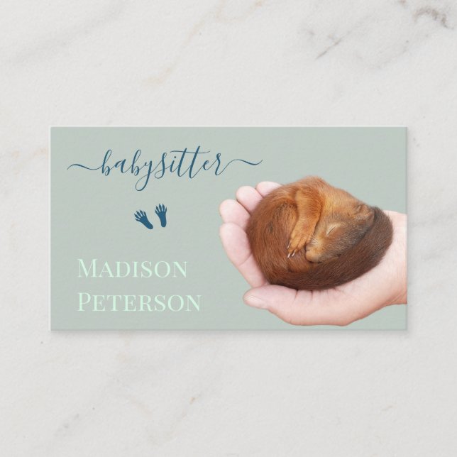 Business Card Babysitter Childcare Daycare Kids (Front)