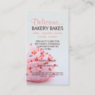 Business Card Bakery Too bluepink