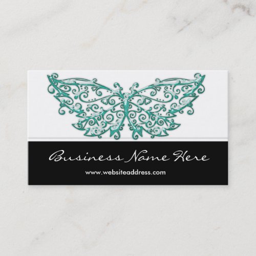 Business Card :: Beautiful Turquoise Butterfly
