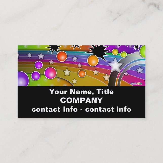 Business Card - BIG BANG BLACK HOLES POP ART (Front)