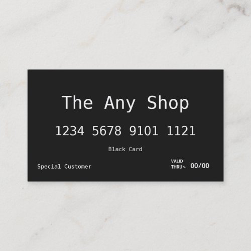 Business Card | Black Card