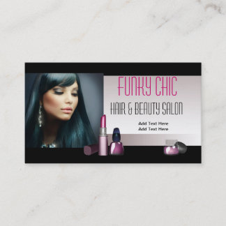 Business Card Black Hair & Beauty Salon