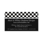 Business Card :: Black & White Checkered Design