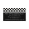 Business Card :: Black & White Checkered Design