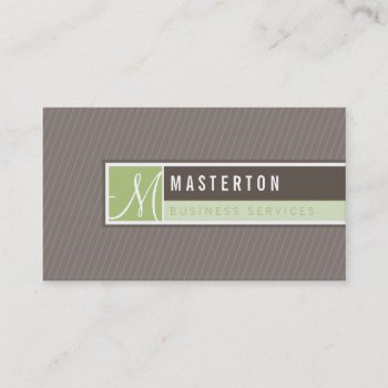 Business Card :: Blocked Monogram 4 by edgeplus at Zazzle