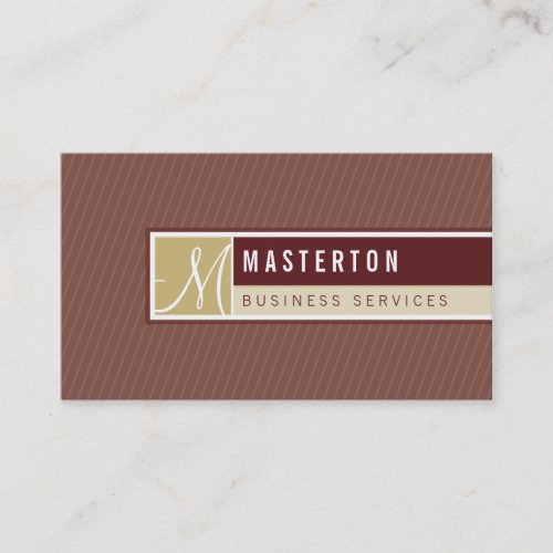 BUSINESS CARD :: blocked monogram 5