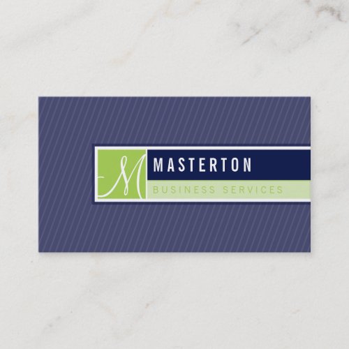 BUSINESS CARD :: blocked monogram 6