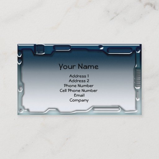 Customizable Business Card - Blue Tech