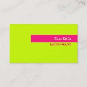 Business Card, bold {customizable background} Business Card
