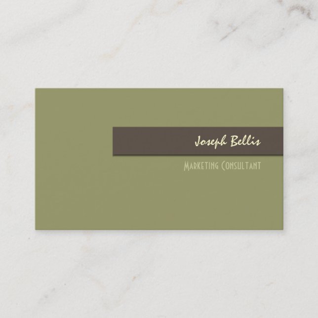 Business Card, bold {customizable background} Business Card (Front)