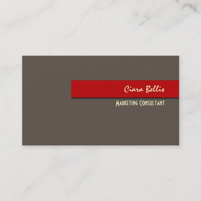 Business Card, bold {customizable background} Card (Front)