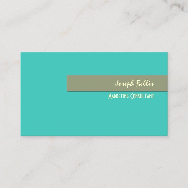 Business Card, bold {customizable background} Card (Front)