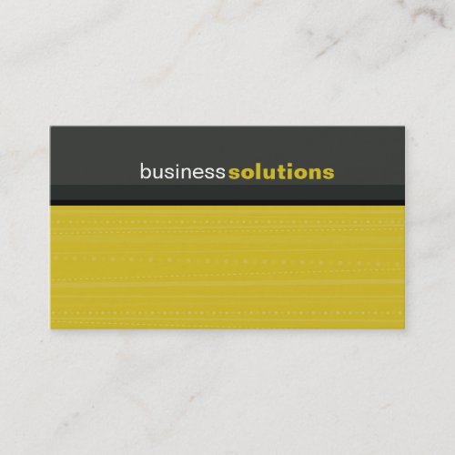 BUSINESS CARD bold modern linear mustard grey