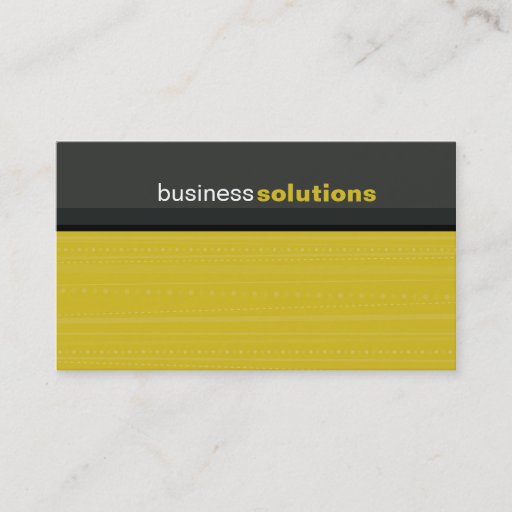 Customizable BUSINESS CARD bold modern linear mustard grey