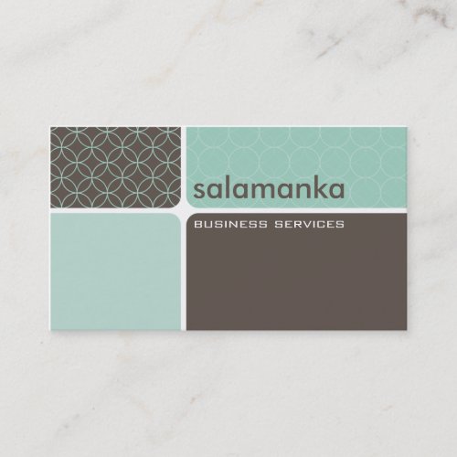 BUSINESS CARD bold modern segment