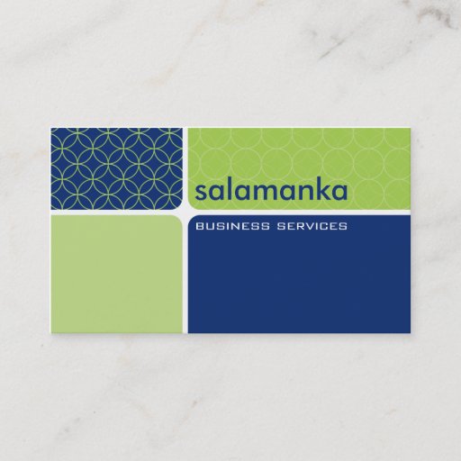 Customizable BUSINESS CARD bold modern segment