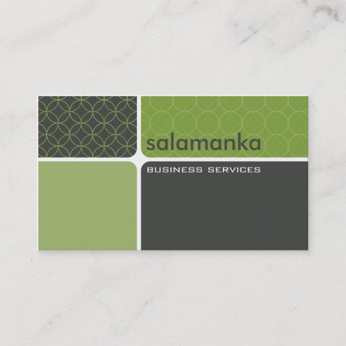 BUSINESS CARD bold modern segment