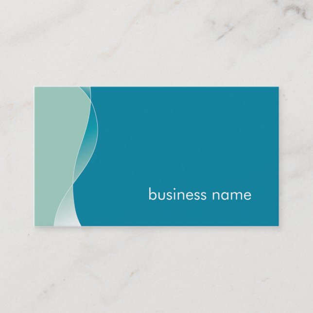 BUSINESS CARD bold modern swish (Front)