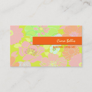 Business Card, bold poppies Business Card