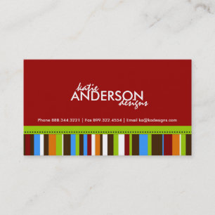 Business Card - Bold Stripes