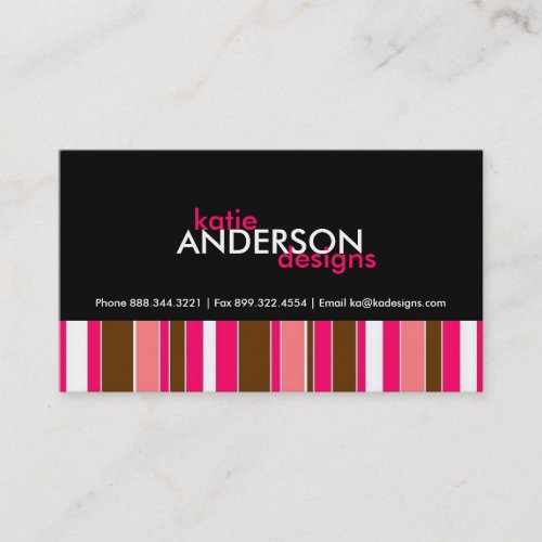 Business Card _ Bold Stripes