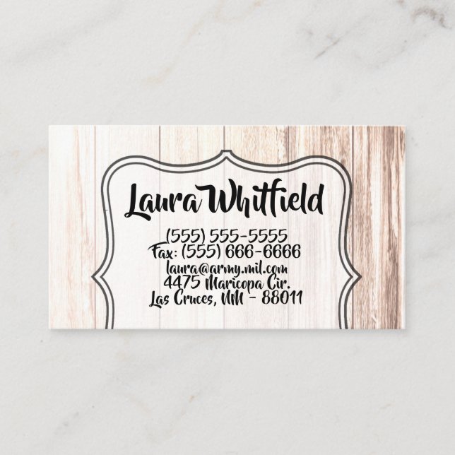 Business Card Boots Country Rustic Western Wear Ba (Front)