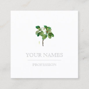 BUSINESS CARD : BOTANICAL "MAGNOLIA" BY REDOUTÉ