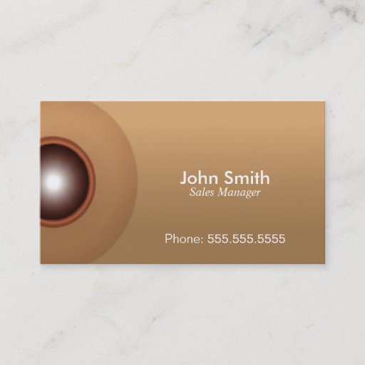 Customizable Business Card Brown Elegant And Wonderful Effects