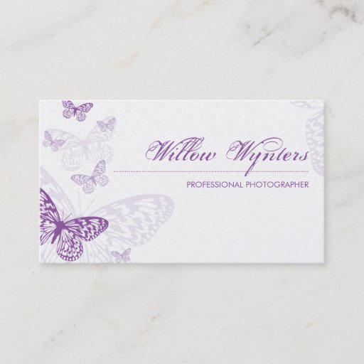 Customizable BUSINESS CARD :: butterflies 3L