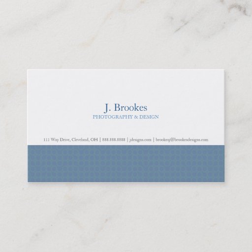 Customizable Business Card | By Design |blu