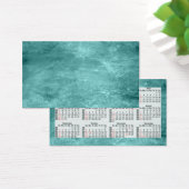 Business Card Calendar 2016 Blue Marbeled. (Desk)