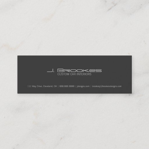 Customizable Business Card | Car Type