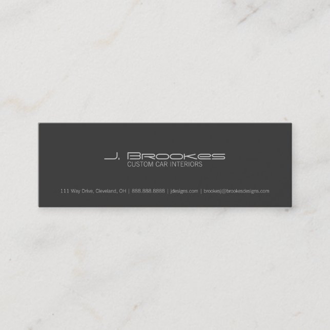 Business Card | Car Type (Front)