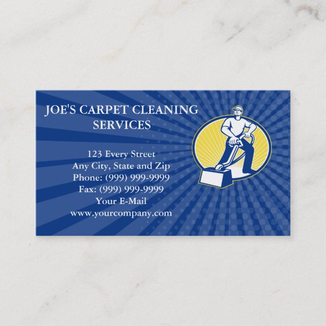 Business card Carpet Cleaner Vacuum Cleaning Machi (Front)
