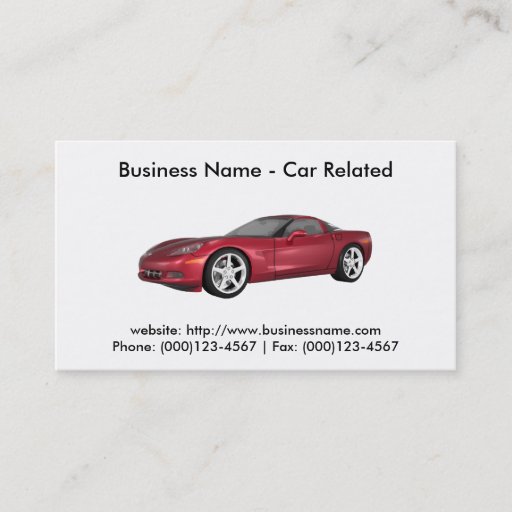 Customizable Business Card: Cars / Automotive