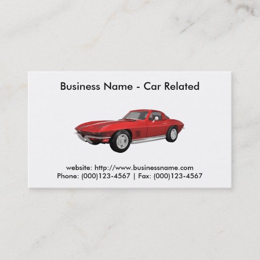Customizable Business Card: Cars / Automotive