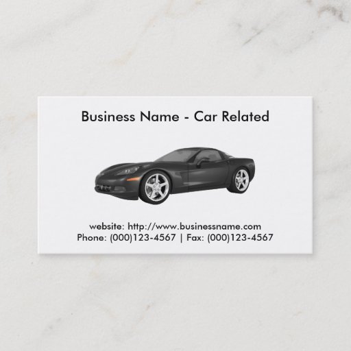 Customizable Business Card: Cars / Automotive