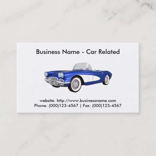 Customizable Business Card: Cars / Automotive