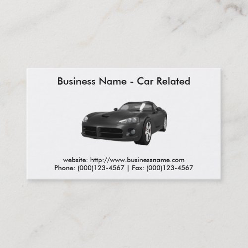 Business Card: Cars / Automotive