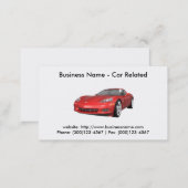 Business Card: Cars / Automotive Business Card (Front/Back)