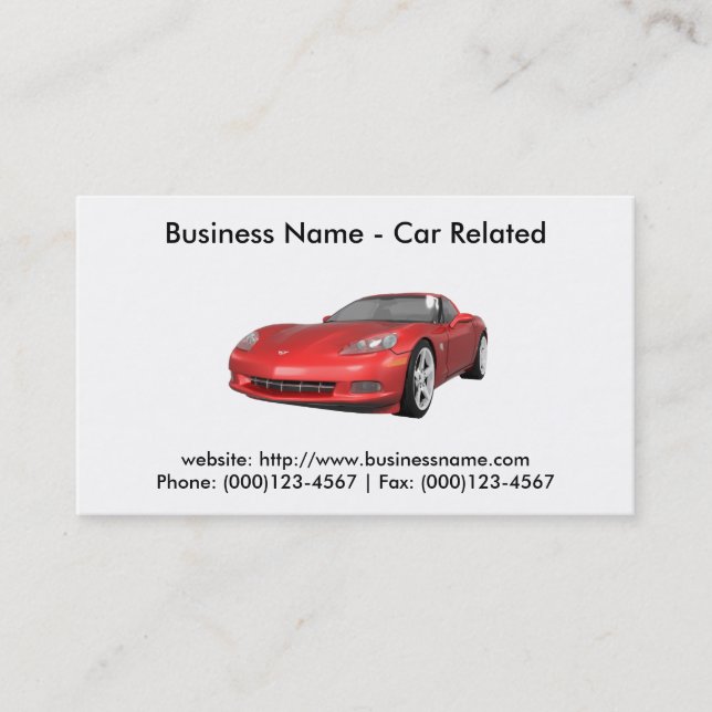 Business Card: Cars / Automotive Business Card (Front)