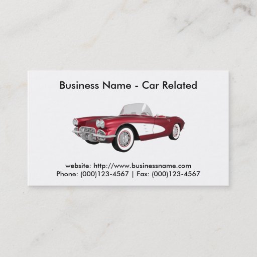 Customizable Business Card: Cars / Automotive