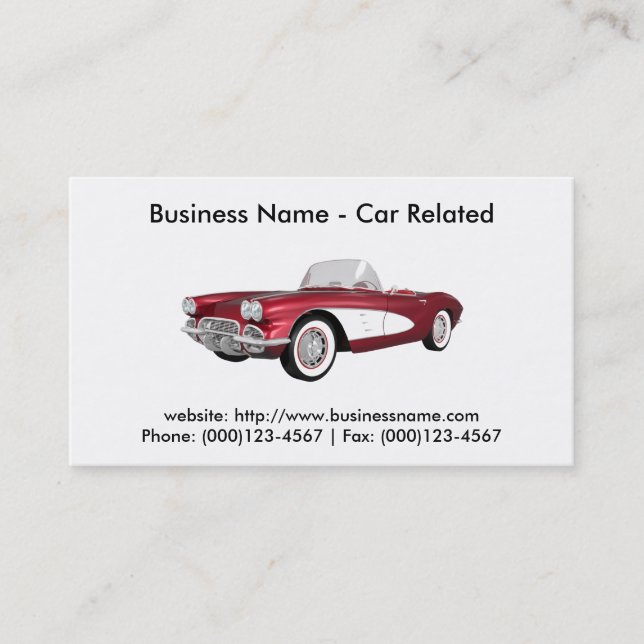 Business Card: Cars / Automotive Business Card (Front)