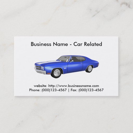 Customizable Business Card: Cars / Automotive