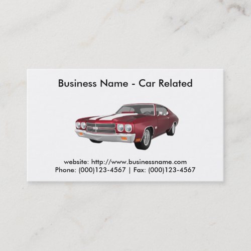 Business Card: Cars / Automotive
