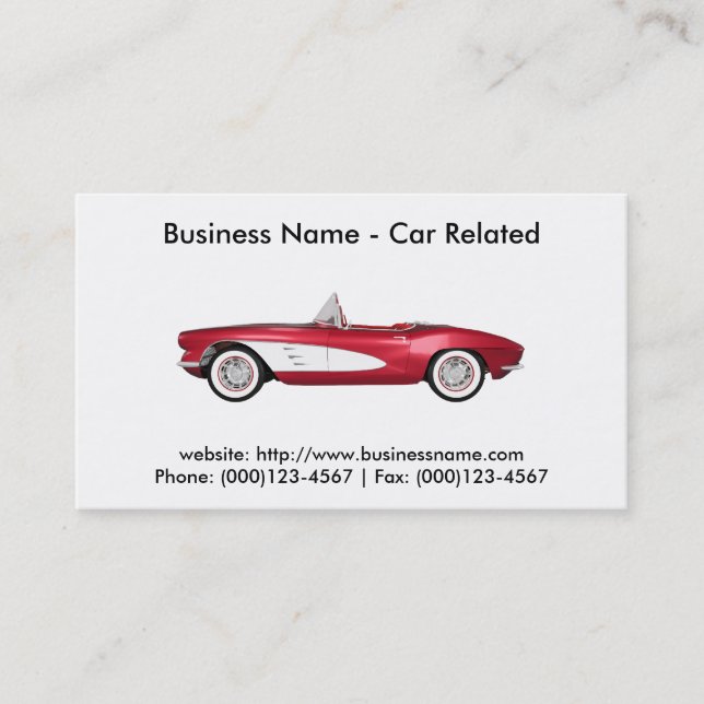 Business Card: Cars / Automotive Card (Front)