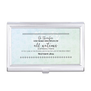 Business card case for missionary religious