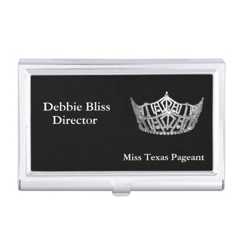 Business Card Case_Pageant Crown Business Card Holder