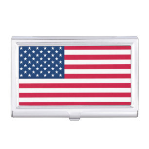 Business Card Case with American Flag